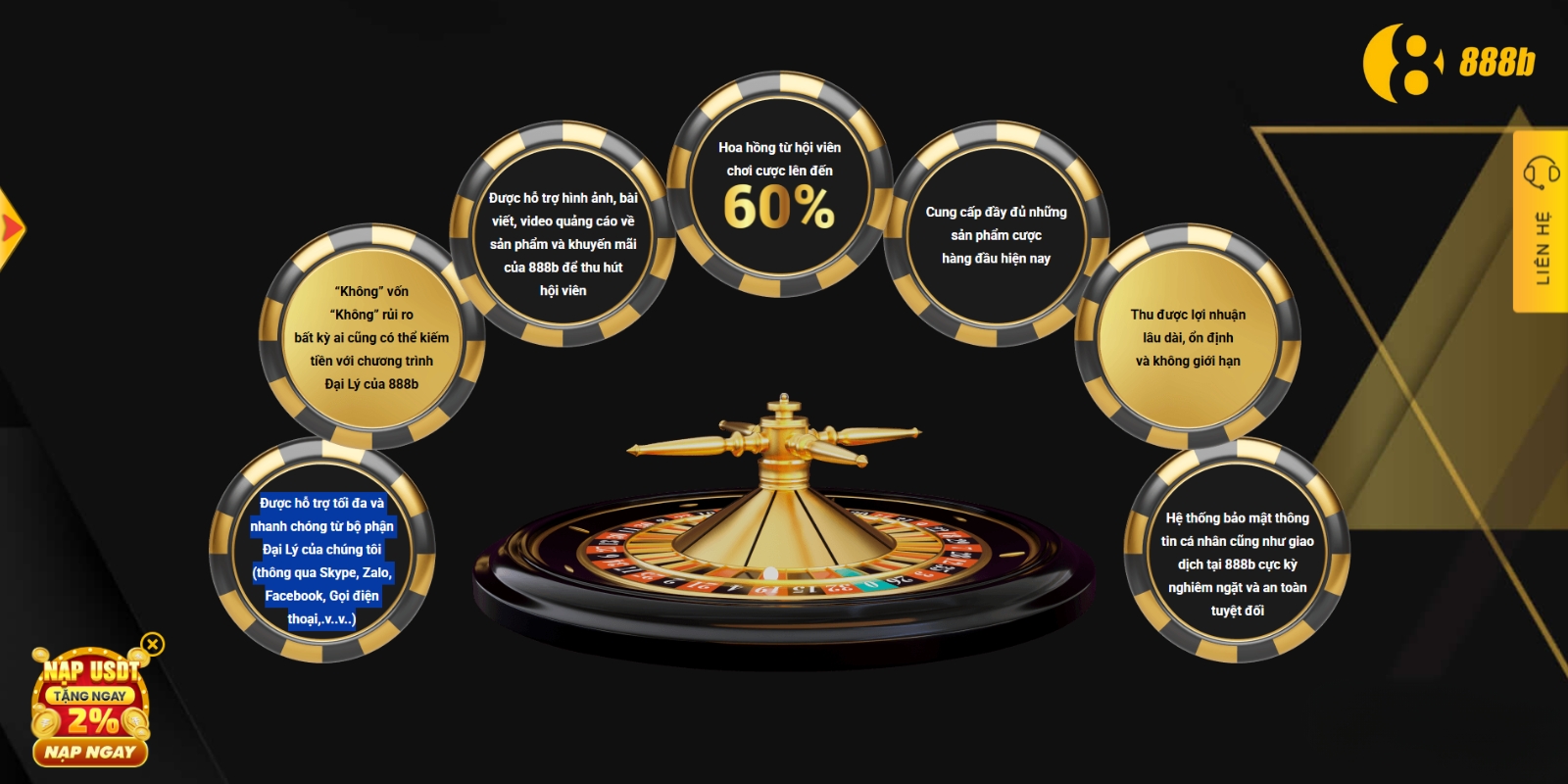 Ưu điểm khi làm đại lý 888B Ưu điểm khi làm đại lý 888B