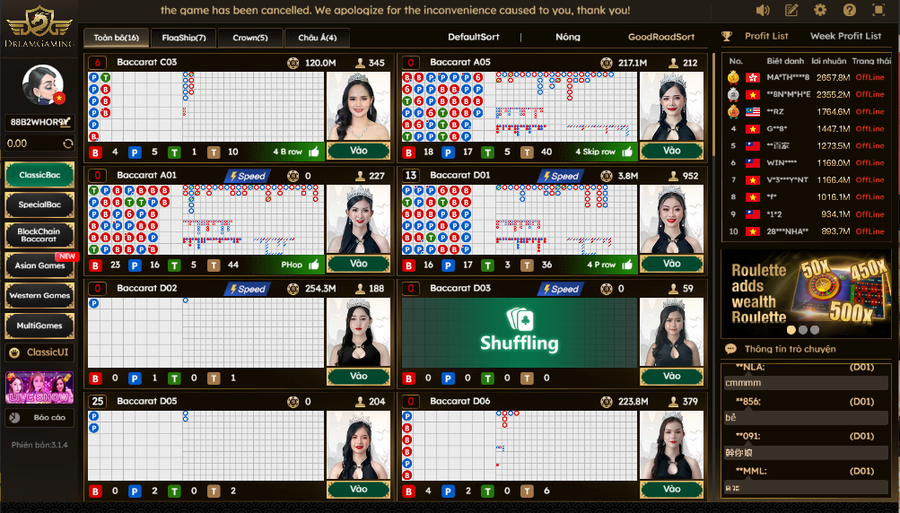 Giới thiệu đôi nét về sảnh Casino 888B