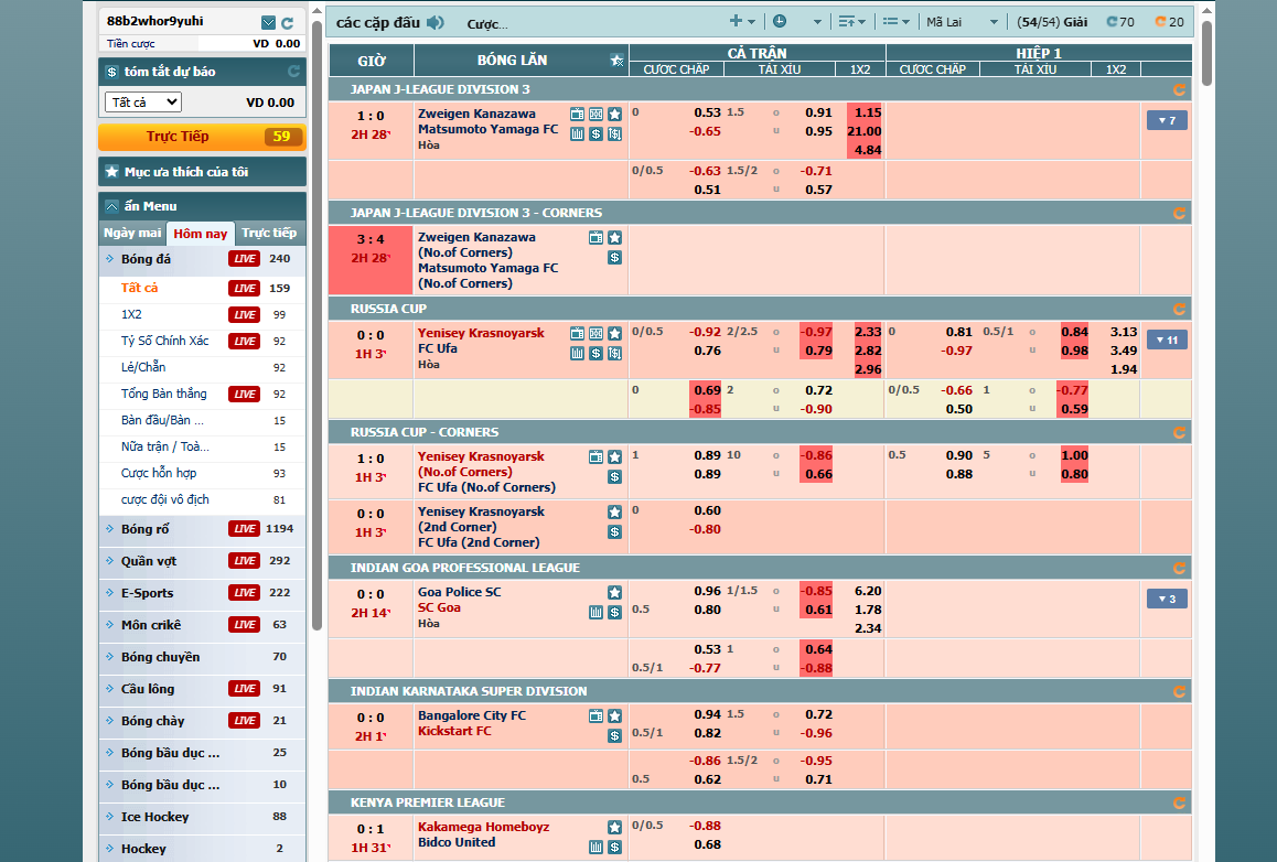 Sảnh thể thao 888B có gì HOT?
