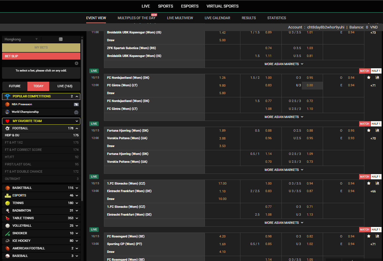 Các bộ môn thể thao nổi bật tại 888B