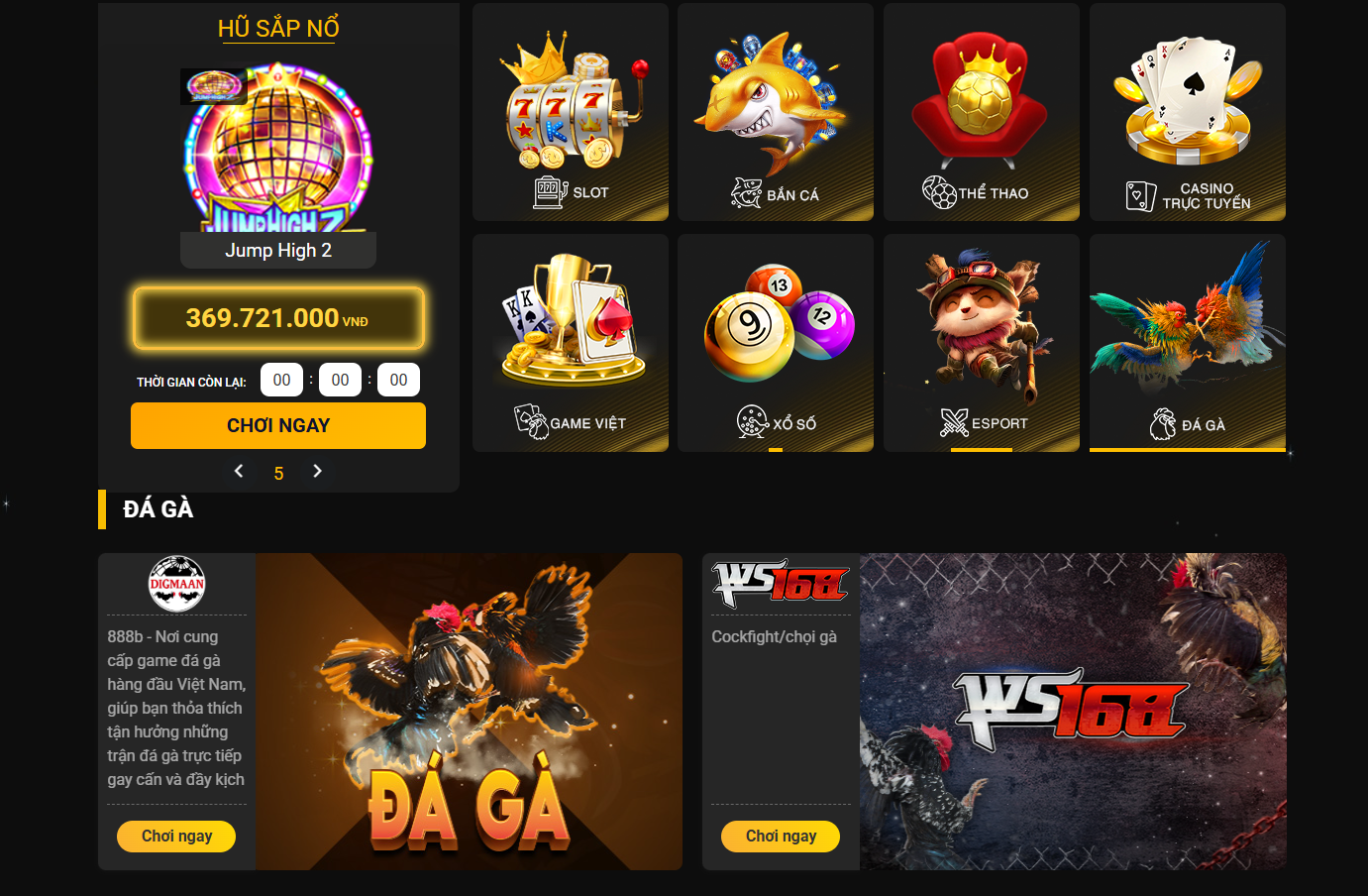 Tổng quan về sảnh đá gà 888B